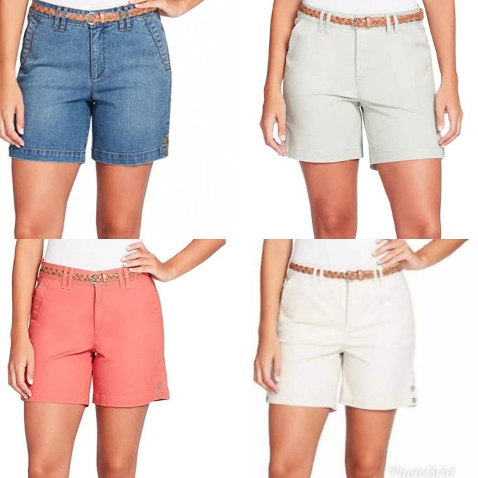 Celana Pendek Wanita - Gloria Vanderbilt Violet Shorts 100% Original