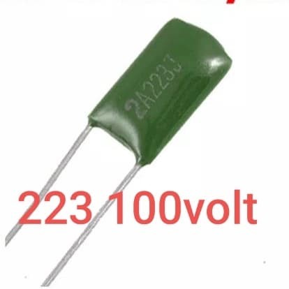 10 Buah capasitor kapasitor 223 100v 100volt 22 nano 100 volt