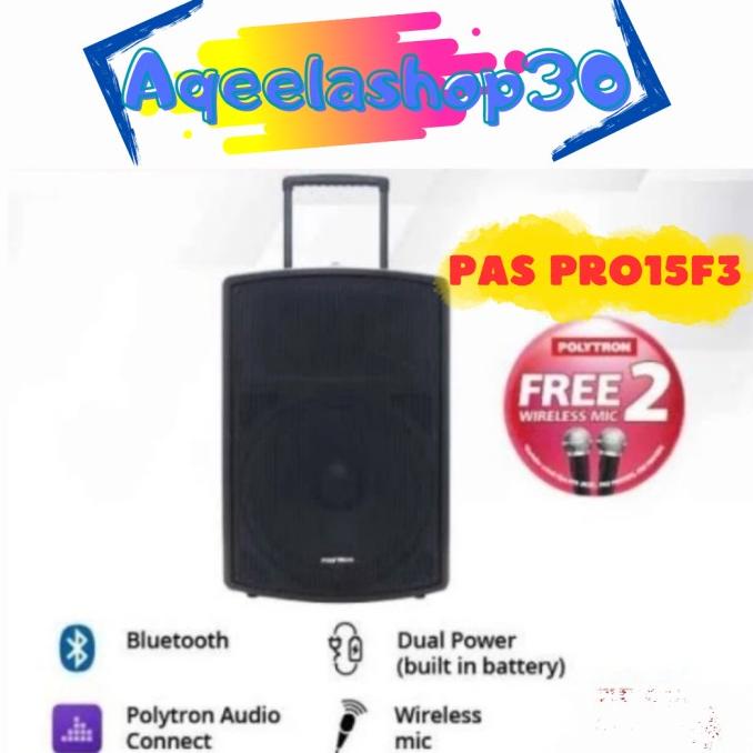 Speaker Aktif Portable Polytron Pas Pro15F3 | Speaker Polytron 15" Kalidalangit
