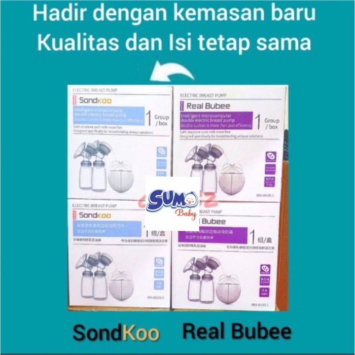 Pompa asi bayi elektrik real bubee double pump/pumping asi bayi ganda