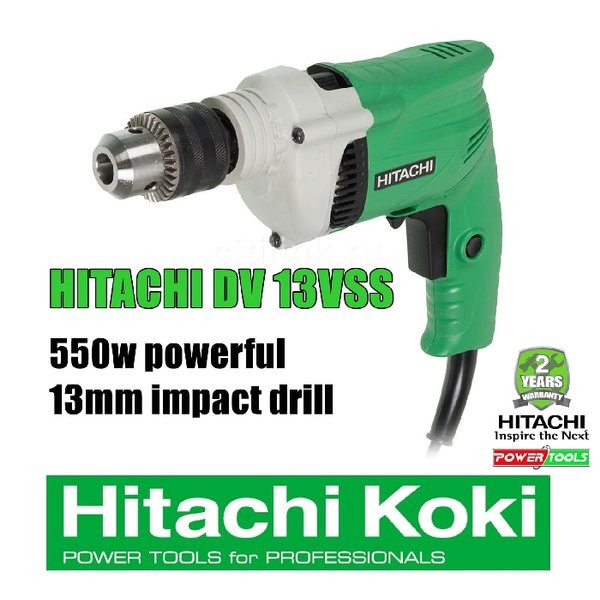 PROMO MURAH Mesin Bor Tembok Impact Drill 13mm Hitachi DV 13VSS SBY