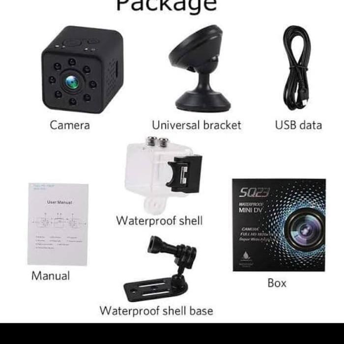Kamera Mini Sq23 Wifi Waterproof Full Hd 1080P/Kamera Action
