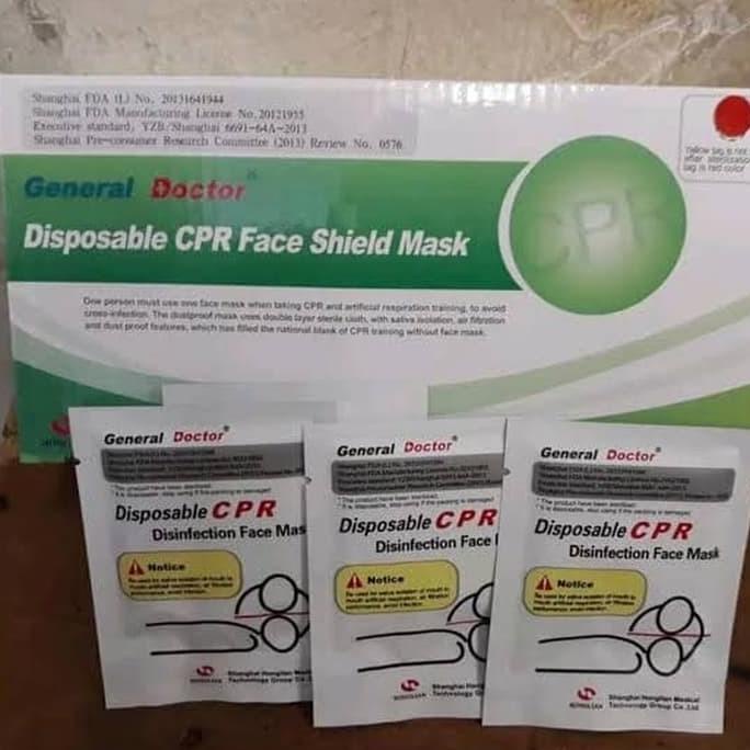 CPR Mask General Doctor Disposable CPR Face Shield Mask Mouth Mask CPR