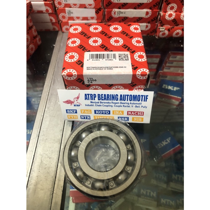 BALL BEARING 6306 C4 FAG ORIGINAL terpopuler