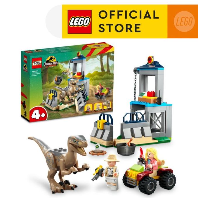 Lego Jurassic World 76957 Velociraptor Escape Building Toy Set