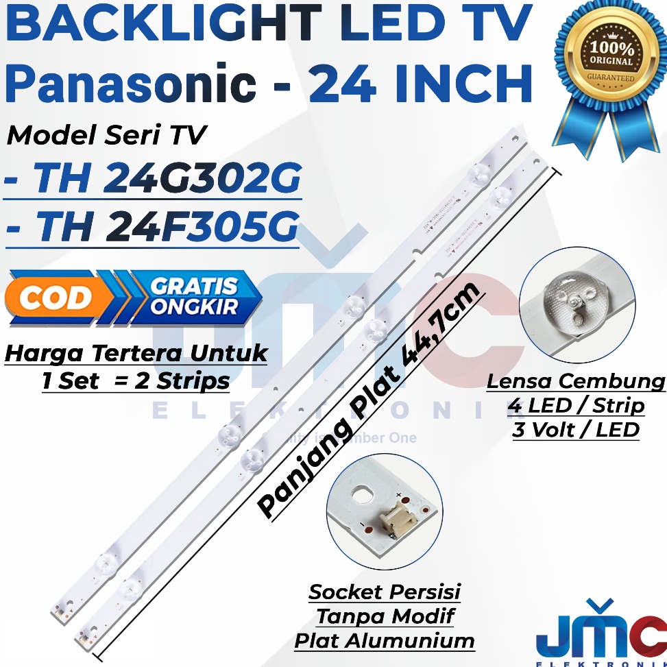Langsung Kirim.. Backlight Tv Led Panasonic 24 Inch Th24f305g Th24g302g Th-24f305g Th-24g302g 24f305