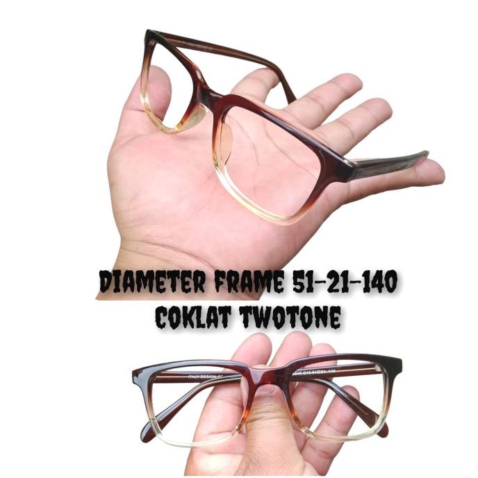 kacamata minus two-tone kacamata tr gratis lensa