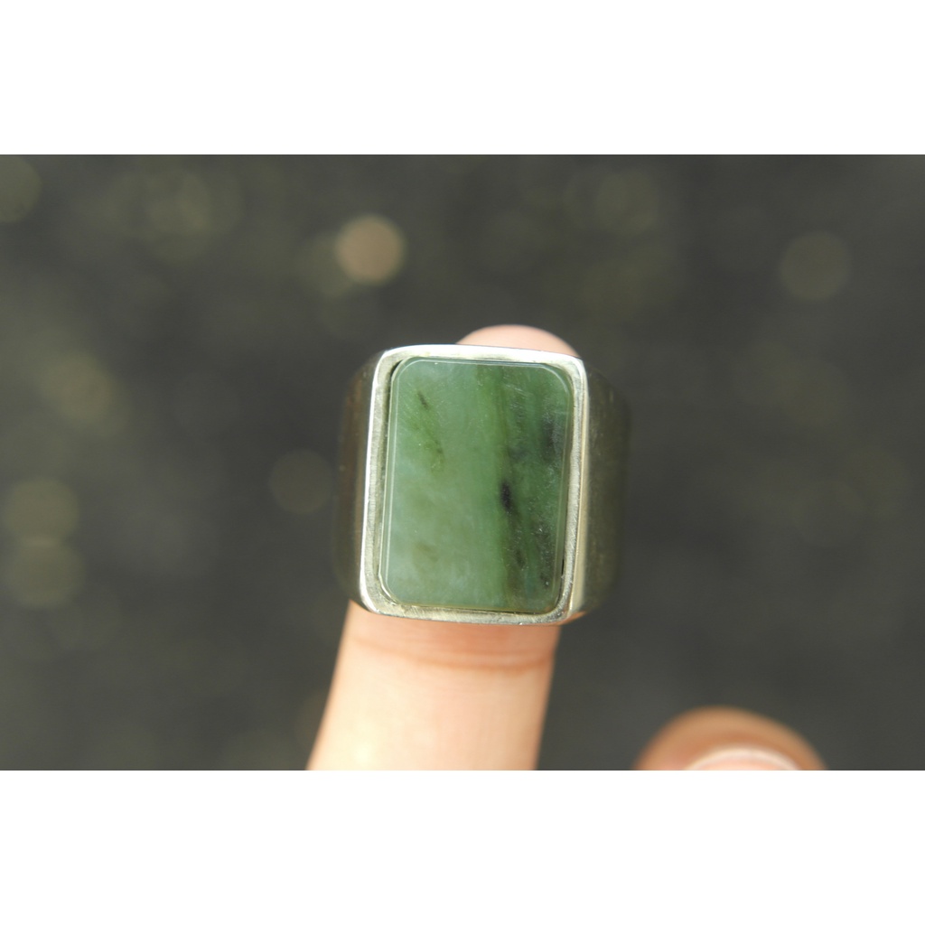 Natural Giok Aceh Ring 8 Kode C315