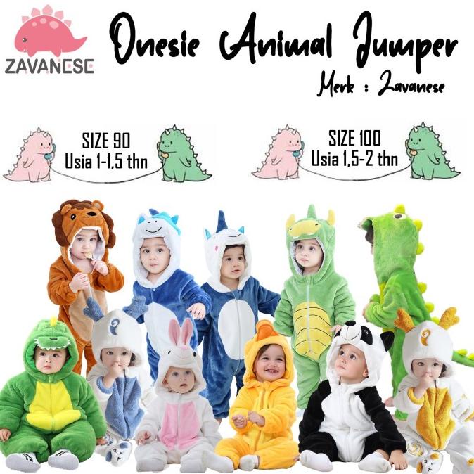 Baju Piyama Kostum One Sie Anak Bayi Karakter Hewan