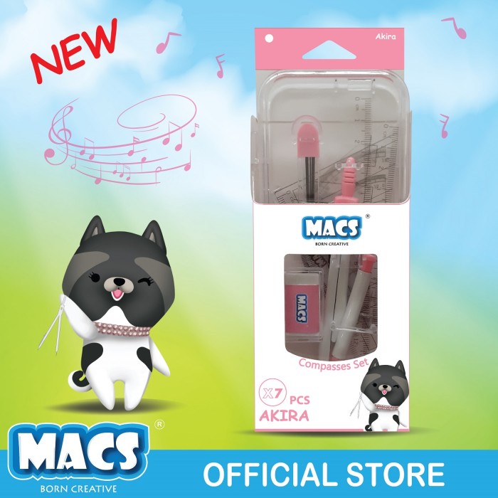 

Bestseller Macs Jangka Compasses Set Isi 7 Pcs Akira