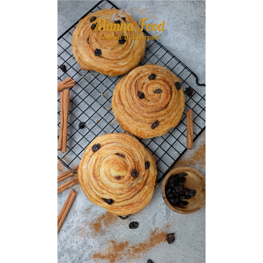 

Cinnamon Roll Croissant Large / Croissant Kayu Manis Uk Large Isi 6 Pcs