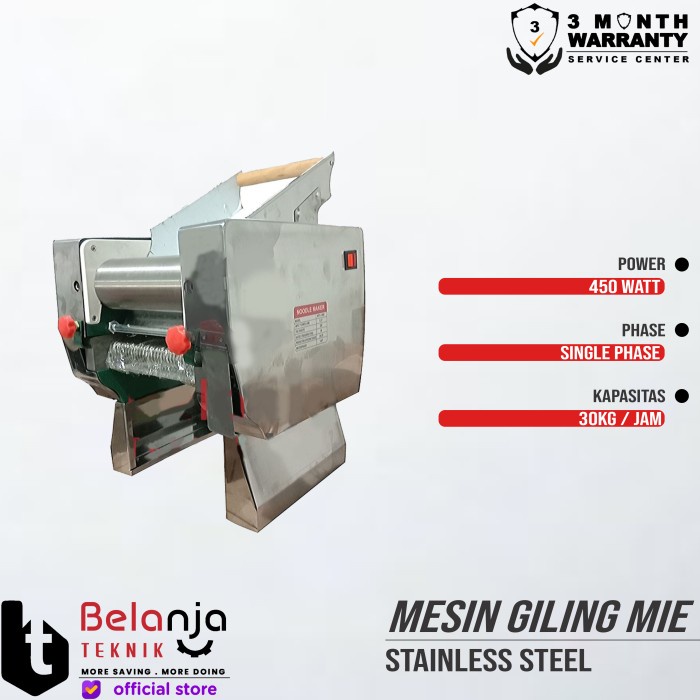 MATRIX Mesin Noodle Maker Giling Mie Stainless MJ180 MTX180S 450 Watt keren