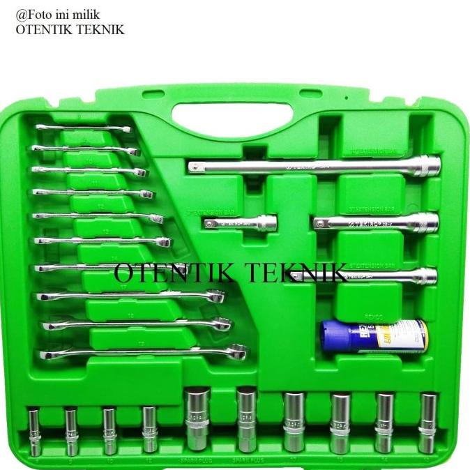 Tekiro Tool Set 120 Pcs Box Plastik - Kunci Set 120 Pcs - Sock Set