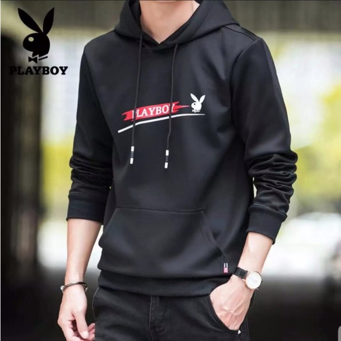 jaket pria Sweater Hoodie Pria Cowok Playboy Jaket Sweter Kekinian Premium Murah(J4I0) jaket cowok j