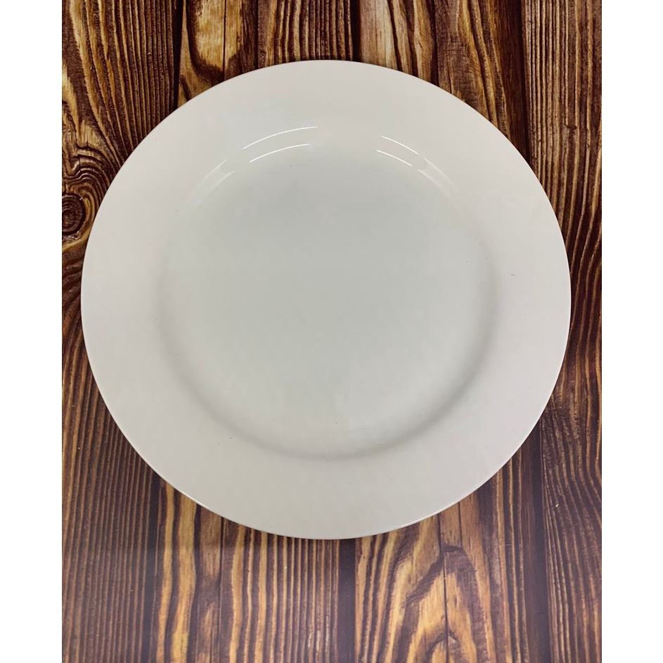 ➾ Piring Makan Bulat 23 cm / Piring Makan Ceper Diameter 23 cm / Piring Keramik ✫ ★★★