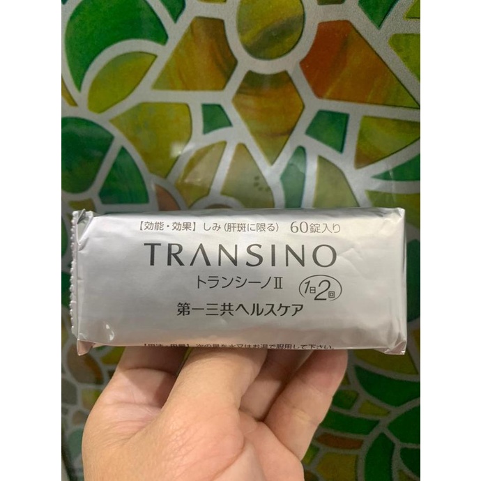 TRANSINO II 2 Genuine Skin Whitening Supplement Melasma 60 Days 240