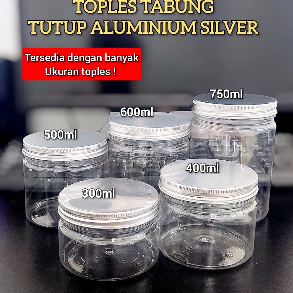 Terbatas TOPLES TABUNG TUTUP ALUMINIUM / TOPLES PLASTIK TUTUP ALUMINIUM 300ML 400ML 500ML 600ML 750M