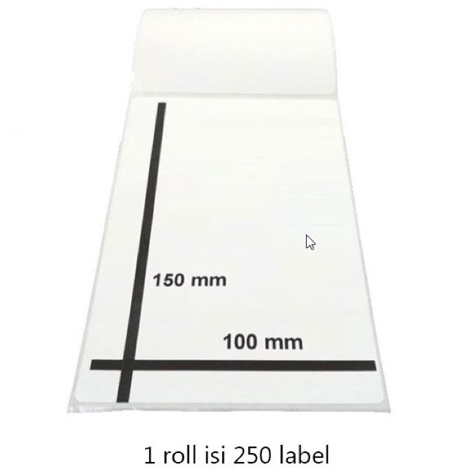 

(✪ N❤5C> label thermal label stiker barcode label pengiriman 100x150 / 250pcs/ paling.lariis!