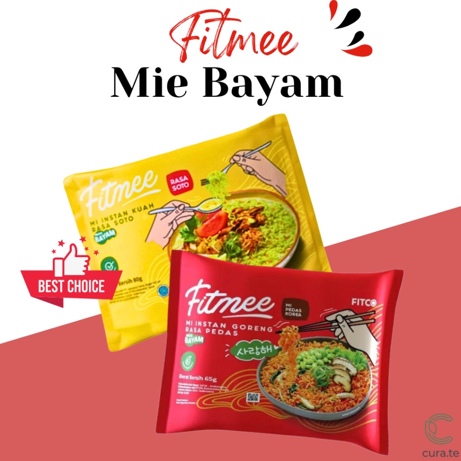 

←➲❊✩ FITMEE MIE BAYAM GORENG PEDAS KOREA RENDAH KALORI 65GR | SPINACH NOODLE MIE INSTAN DIET SEHAT Ready Stock