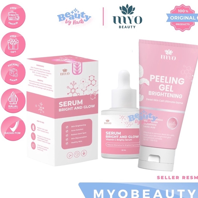 Kirim Sekarang [READY] SERUM PEELING GEL BRIGHT & GLOW AHA LOTION BY MAYRA SERUM VITAMIN C BY MAYRA 