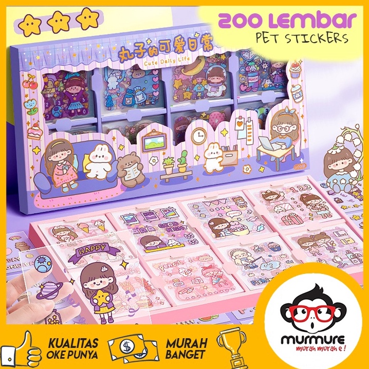 

Harga murah MURMURE | 200 PET STIKER GAMBAR KARTUN DIY JURNAL STICKER SET 200 LEMBAR PERBOX 90
