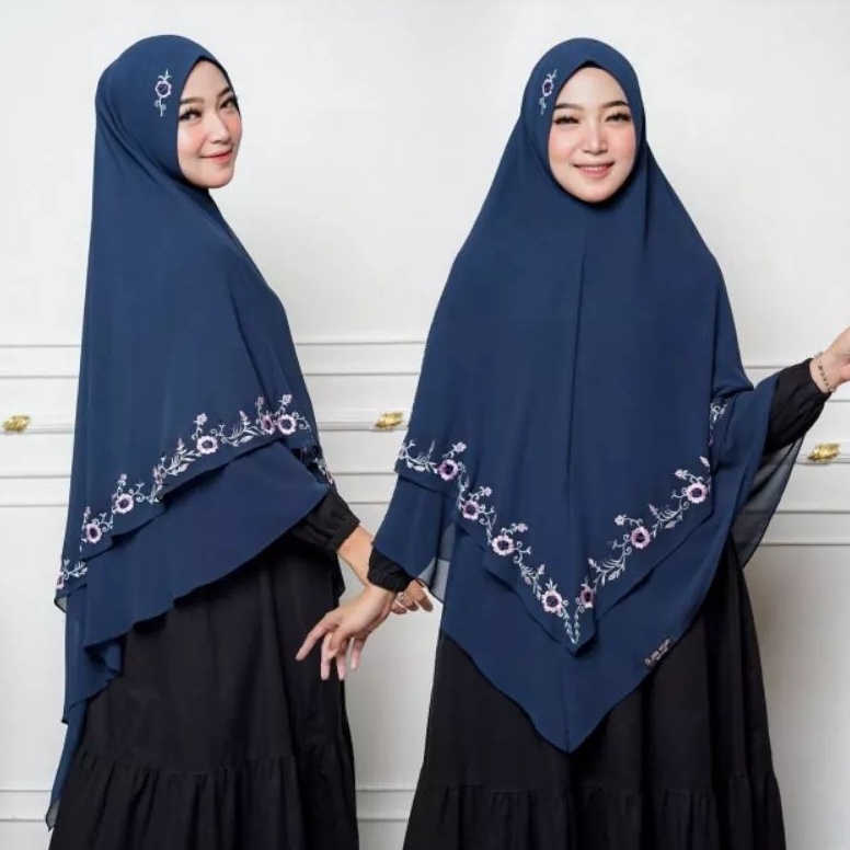 BESTSELLER Neew khimar RANIA bordir rania ceruty khimar bordir khimar terbaru .,.,.,.,