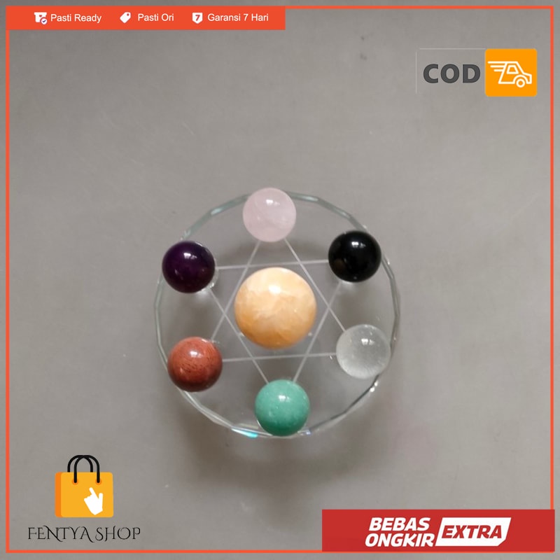 feng shui bola kristal formasi 7 bintang ukuran medium qi xing chen