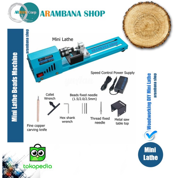 

Mini lathe Beads machine woodworking DIY Lathe 150W