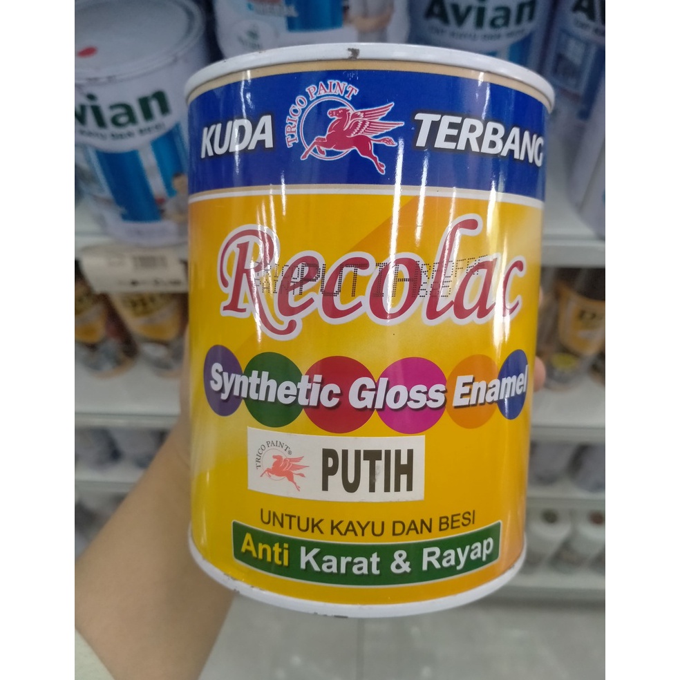 Termurah.. Cat Kayu dan Besi Recolac Kuda Terbang 1KG