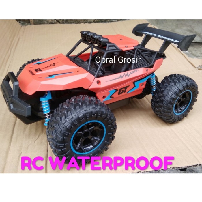 RC Waterproof Amphibius Anti Air Batre Cas Mobil Remot Car Murah