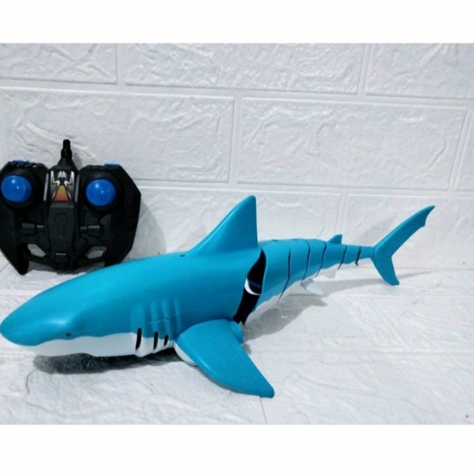 mainan ikan hiu remote control shark rc