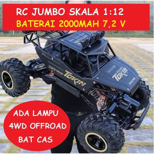 RC Mobil remote rock crawler offroad skala 1:12 4WD, Mobil RC Truck
