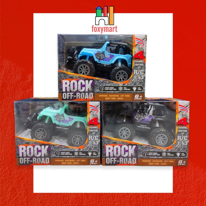 Mainan Mobil Remot Kontrol / RC Offroad / Rock Crawler Jeep Remote