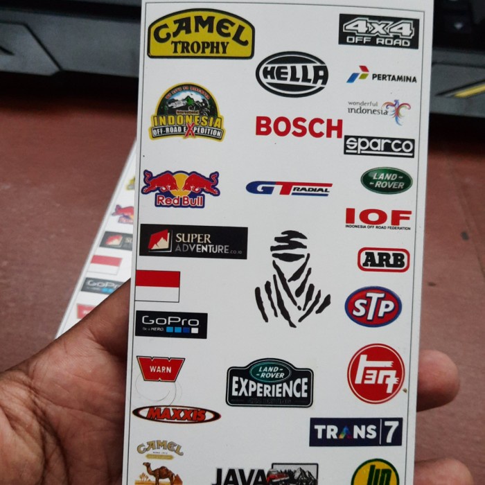 stiker rc adventure offroad mn99 d90 wpl rgt TERMURAH