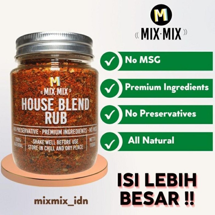 

Mixmix House Blend Rub Original Spicy-Mix Mix House Blend Rub-Mix Mix