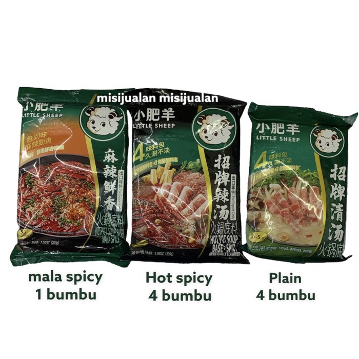 

Little Sheep Bumbu Original Mala Hot Pot Mushroom Tomato Hot Pot