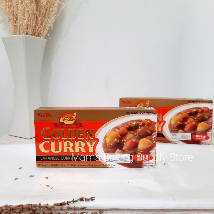 

S&B Golden Japanese Curry Bumbu Kari Jepang Snb Mix Mild 220 Gr