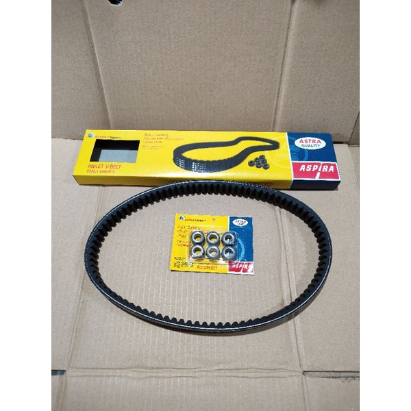 Vanbel Vanbelt V Belt Vbelt Fanbel Set Roller Yamaha Aerox 155 Aspira Original Ori Asli