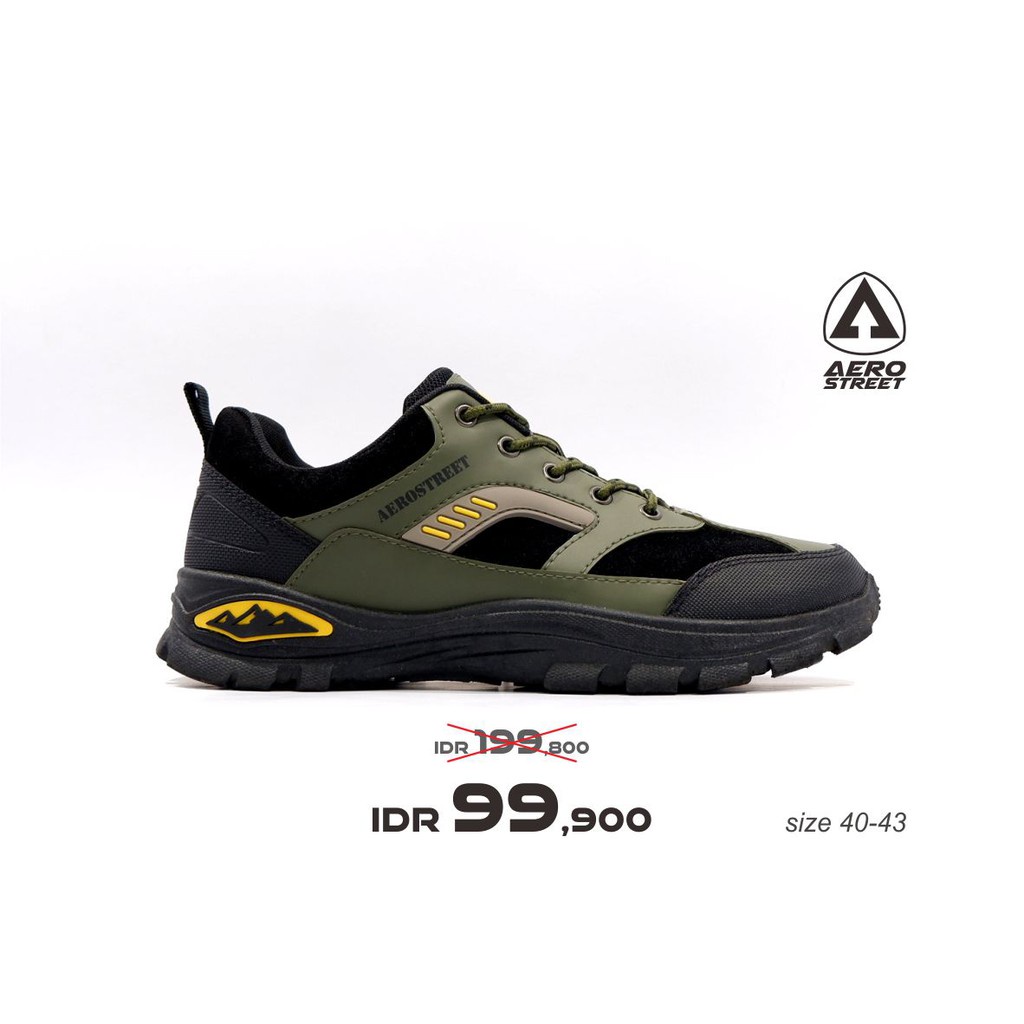 Aerostreet 40-43 Ormond Army  - Sepatu Sneakers Outdoor Pria Wanita Aero Street 21AA08