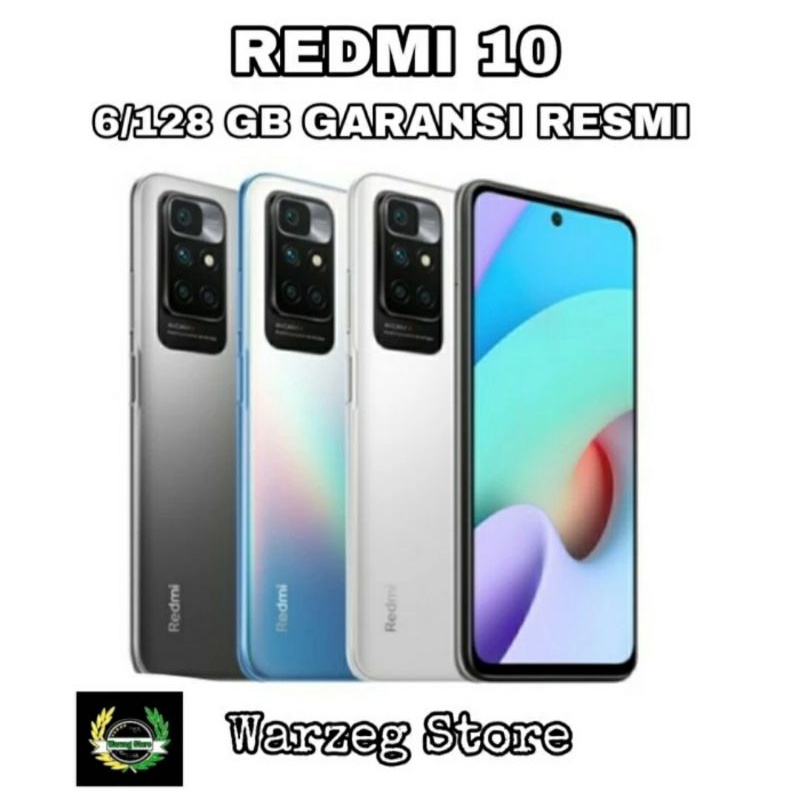 HP XIAOMI REDMI 10 6/128 GB - REDMI 10 RAM 6GB ROM 128GB GARANSI RESMI
