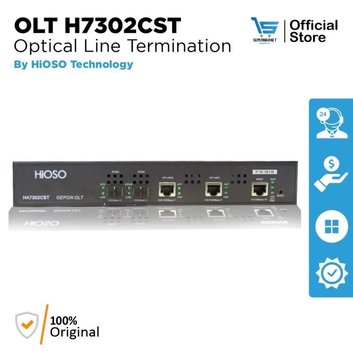 Olt Epon Hioso Ha7302Cst Epon 2 Pon