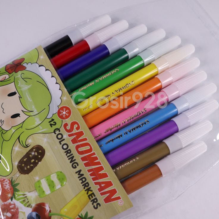 

Best Product Spidol 12 warna Snowman / Coloring Pencil PW-12A S66 ➮