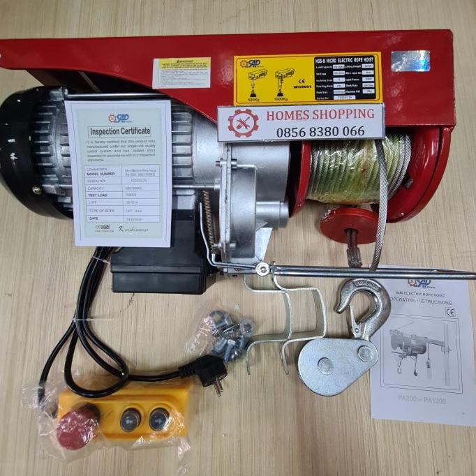 mini electric hoist elektrik 1000kg wire electric hoist 1000 kg 1ton