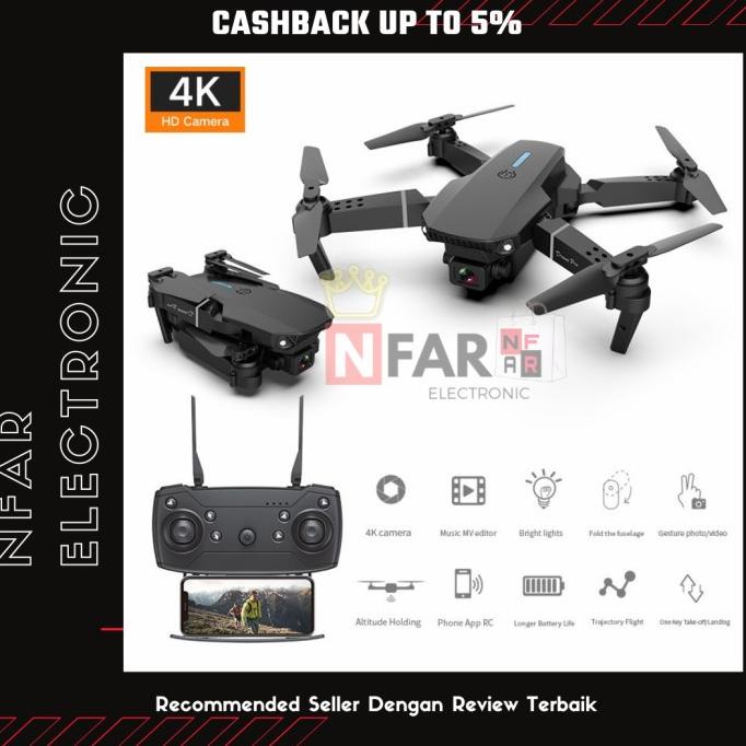 Drone Camera 4K E88 Pro UAV Drone Quadcopter Remote Control Portable