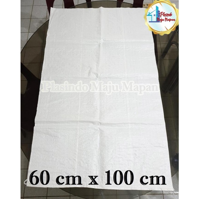 Karung plastik 60 x 100 putih / Karung plastik putih 60cm x 100cm Ecer