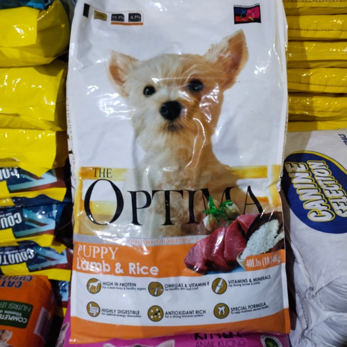 HOT SALE OPTIMA PUPPY LAMB & RICE 18,14KG DOG FOOD OPTIMA PUPPY VIA GOJEK GRAB TERLARIS
