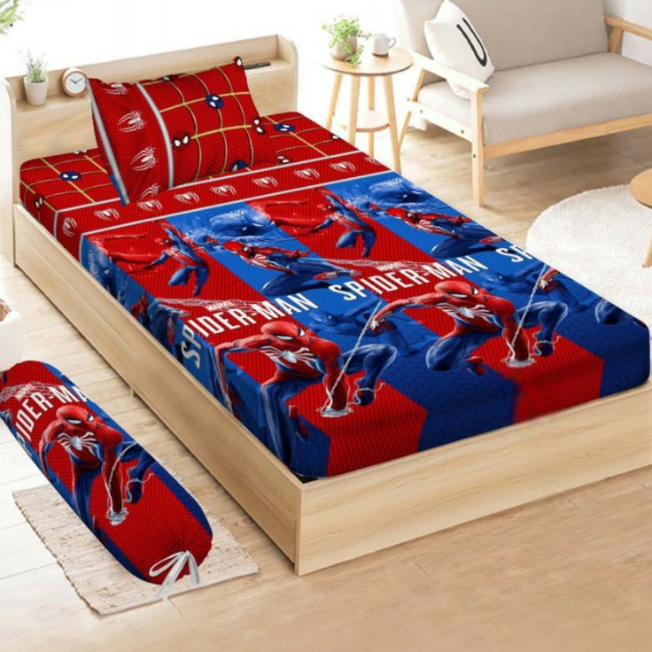 Laris SPREI SINGLE SPIDERMAN UK 120X200 KASUR NO 3 / SPREI SPIDERMAN SPREI MOTIF ANAK COWOK SPREI KA