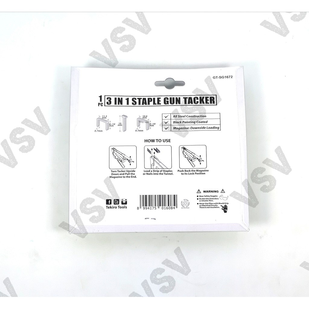 

Tekiro Staple Gun Taer 3In1 Staples Gun Taker Stapler