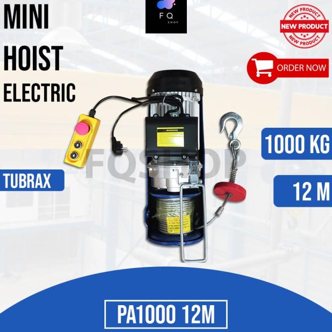 Mini Hoist Electric Pa1000 Katrol Elektrik Takel Listrik 20 Meter 1Ton