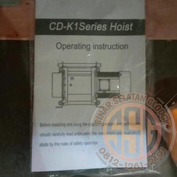 Nagasaki Cd-K1 Series Hoist Winch Electric 1200Kg X 220V Winch Hoist